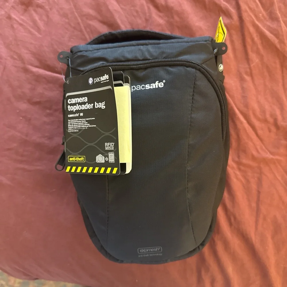 Pacsafe Black Camera Toploader Bag